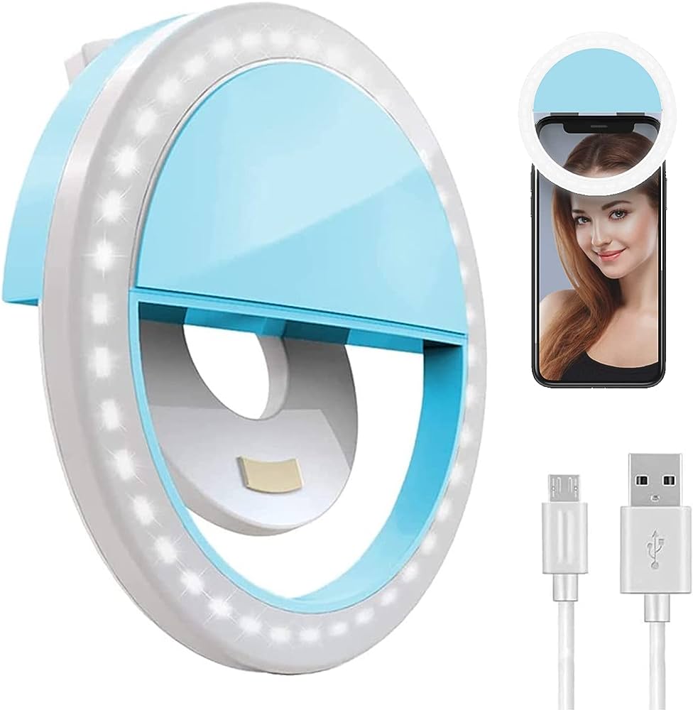 Rechargeable TikTok Light || LED Selfie Ring Light White
