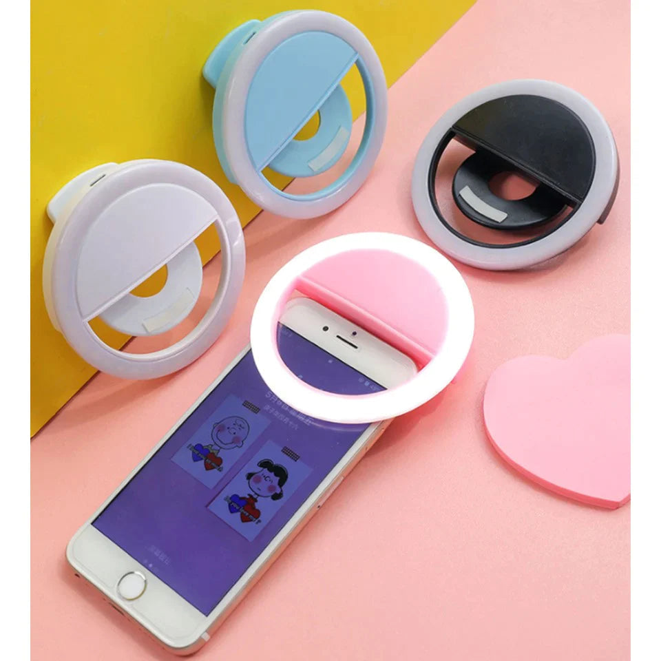 Rechargeable TikTok Light || LED Selfie Ring Light White