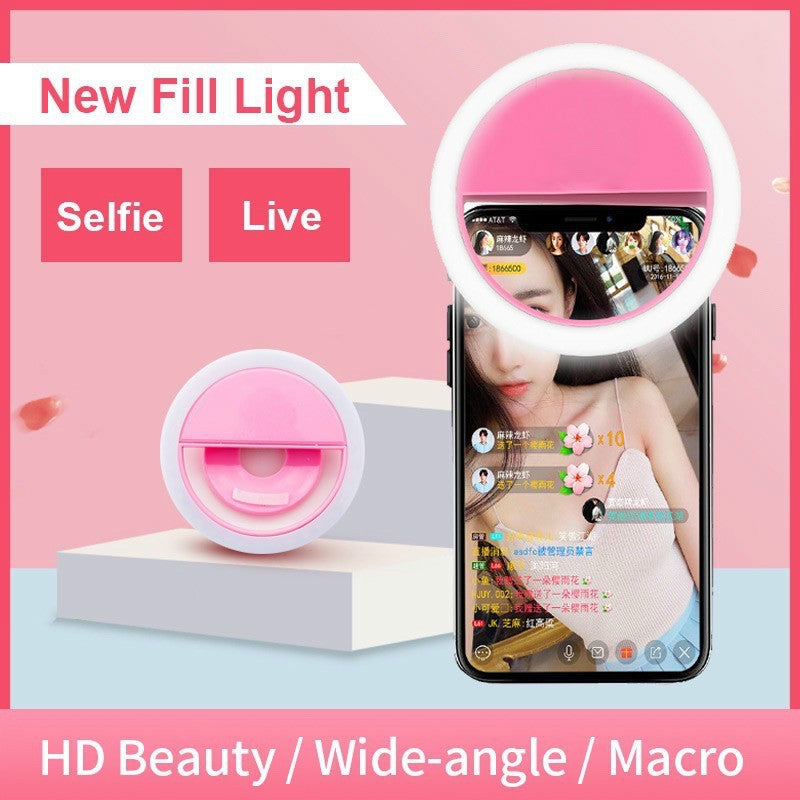 Rechargeable TikTok Light || LED Selfie Ring Light White