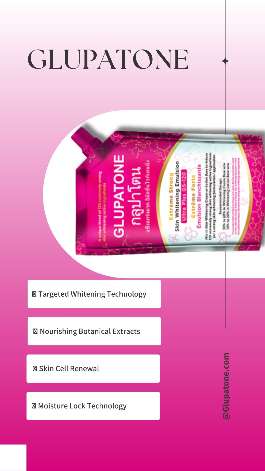 GLUPATONE Extreme Strong Whitening Emulsion Ultra Plus